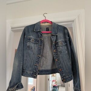 Worn Gap Denim Jacket - soft denim - early 2000s era